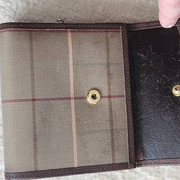 BURBERRYS Nova Check Plaid Print Bifold Canvas Wallet VINTAGE EUC - Picture 6 of 15